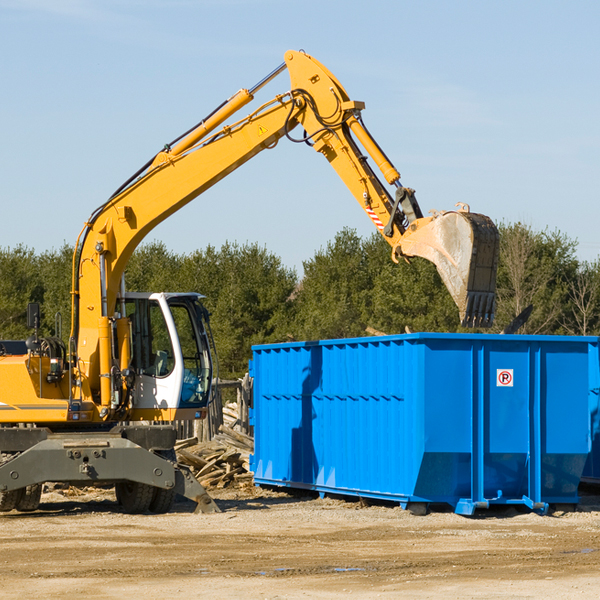 what size residential dumpster rentals are available in Mansfield MA